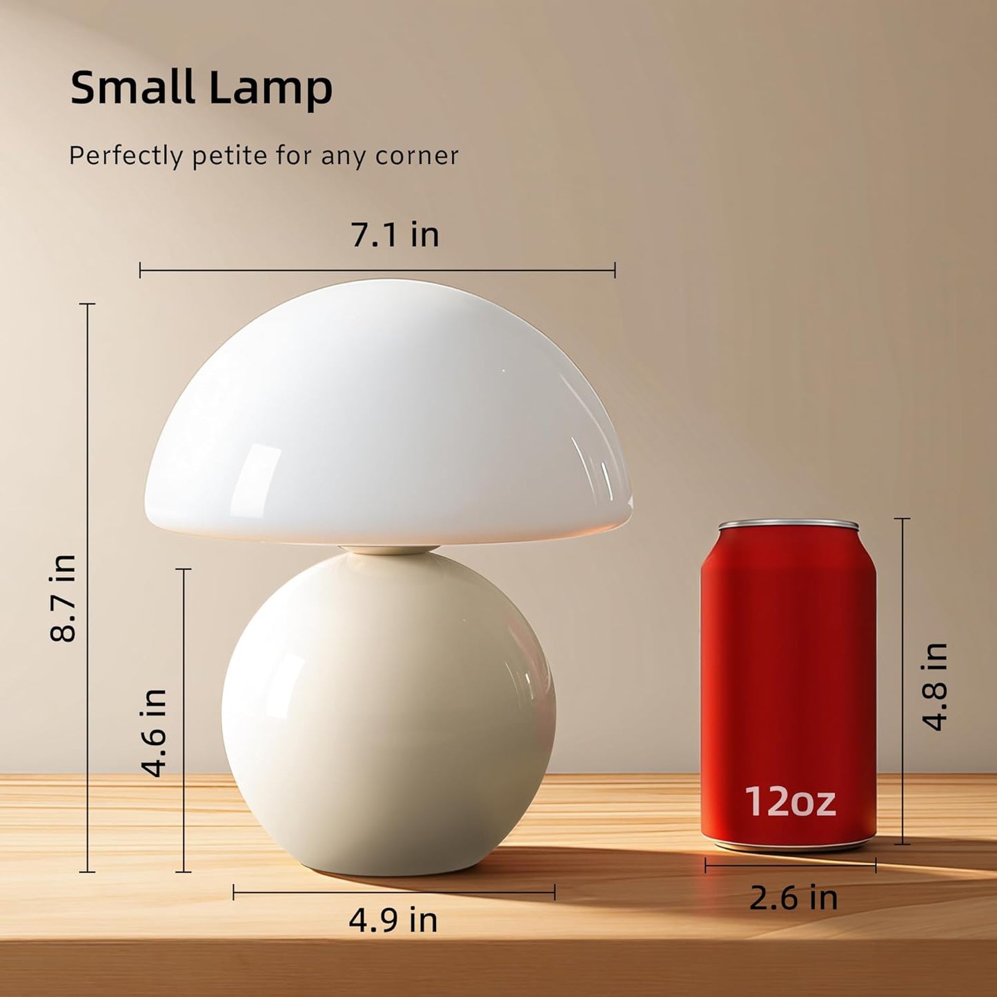Mushroom Lamp Table Lamp Small Lamps for Living Room Night Stands,Mushroom Decor Cute