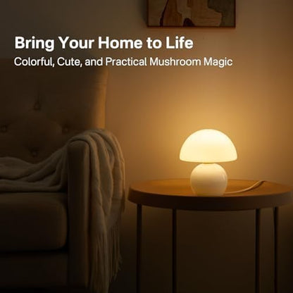 Mushroom Lamp Table Lamp  Small Lamps for Living Room Night Stands,Mushroom Decor Cute