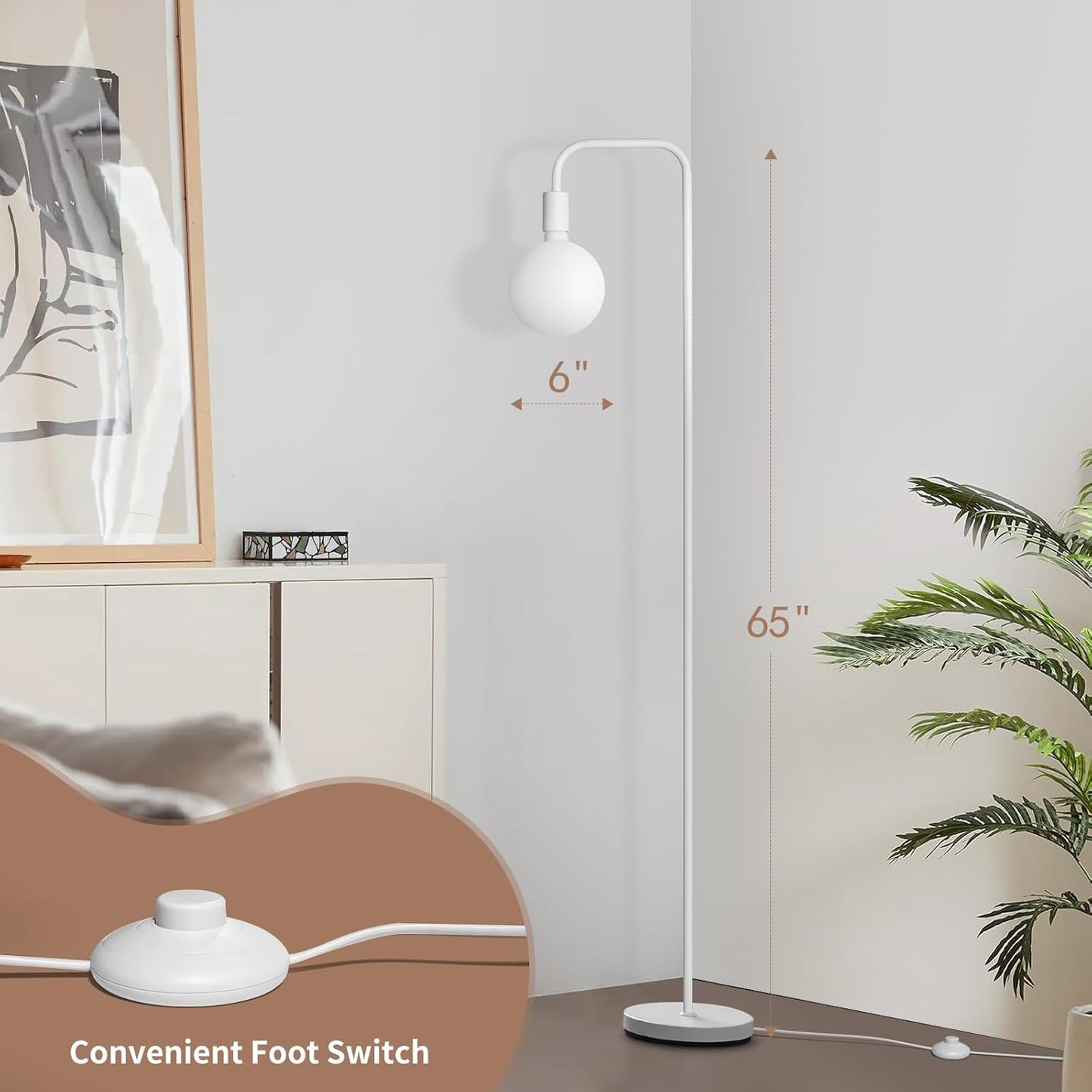 Floor Lamp for Living Room - Minimalist Standing Lamp