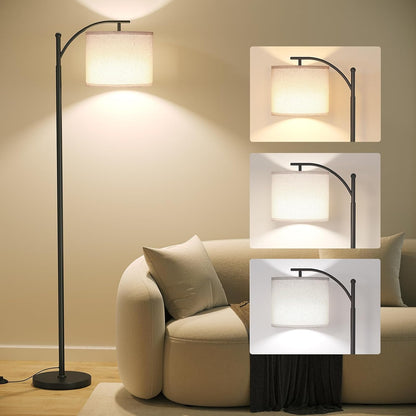 Arc Floor Lamp,Modern Floor Lamp with 9W 3 Color Temperatures Bulb