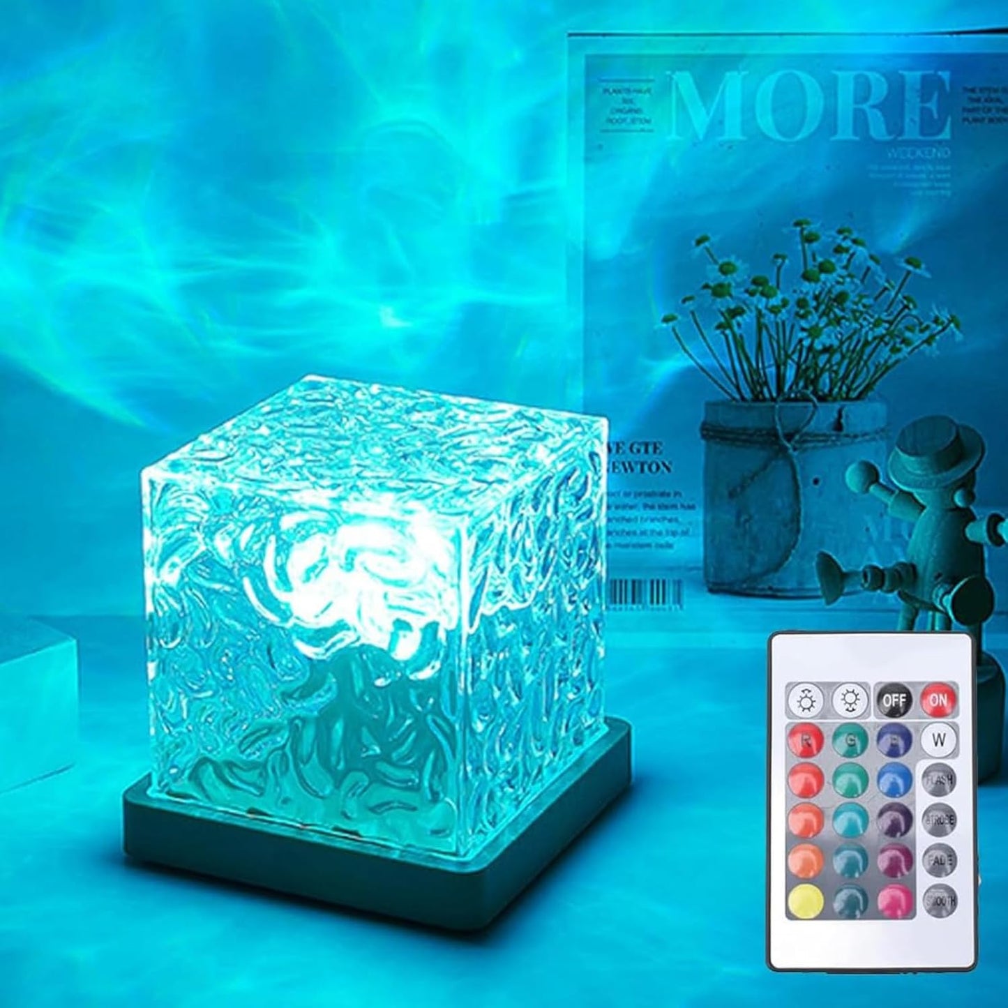 Ocean Wave Projector Light, 3D Holographic Water Ripple, Romantic Ambient Lighting