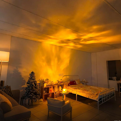 Ocean Wave Projector Light, 3D Holographic Water Ripple, Romantic Ambient Lighting