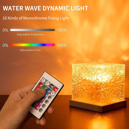 Ocean Wave Projector Light, 3D Holographic Water Ripple, Romantic Ambient Lighting