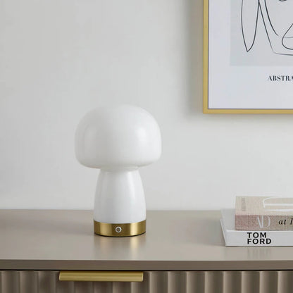 LED RechargeableWireless Lamp - White/Gold