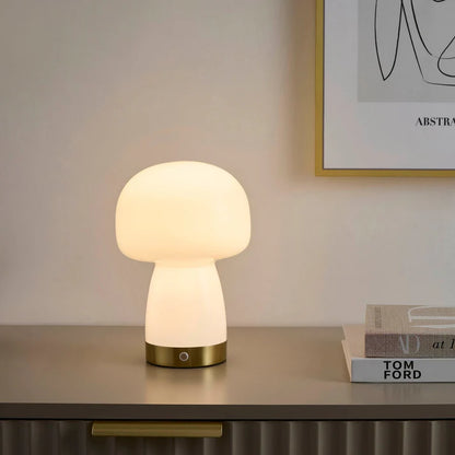 LED RechargeableWireless Lamp - White/Gold