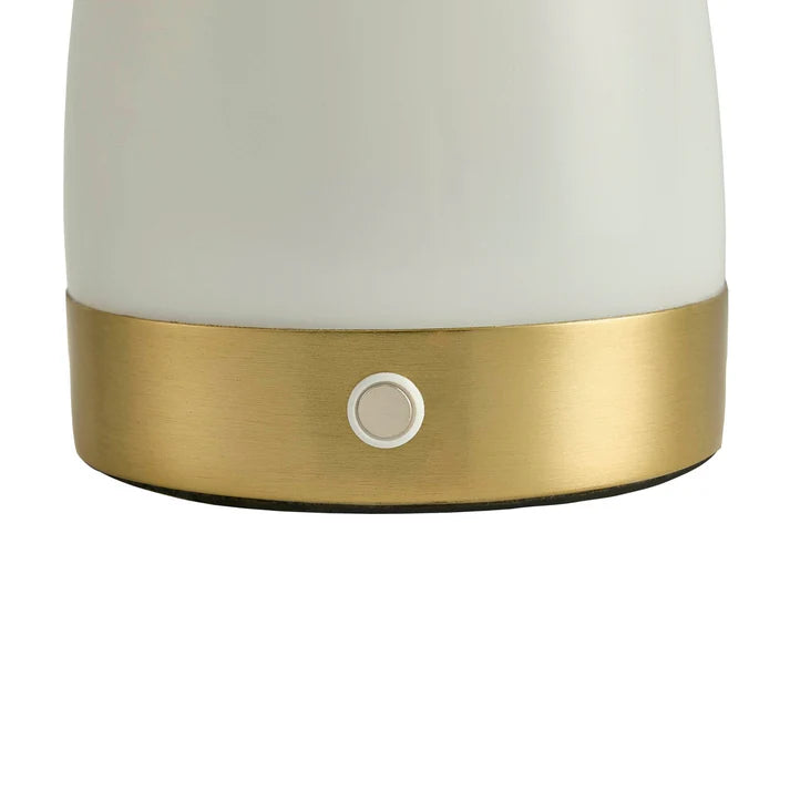 LED RechargeableWireless Lamp - White/Gold
