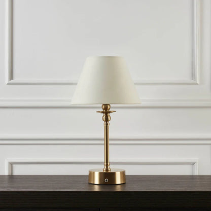 Ornate LED Rechargeable Wireless Lamp - Brass