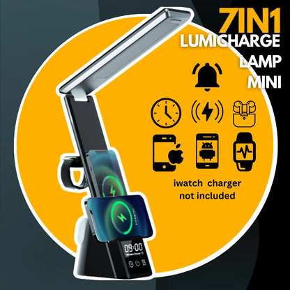 Mini - 7 in 1 Multifunctional LED Desk Lamp with wireless charger